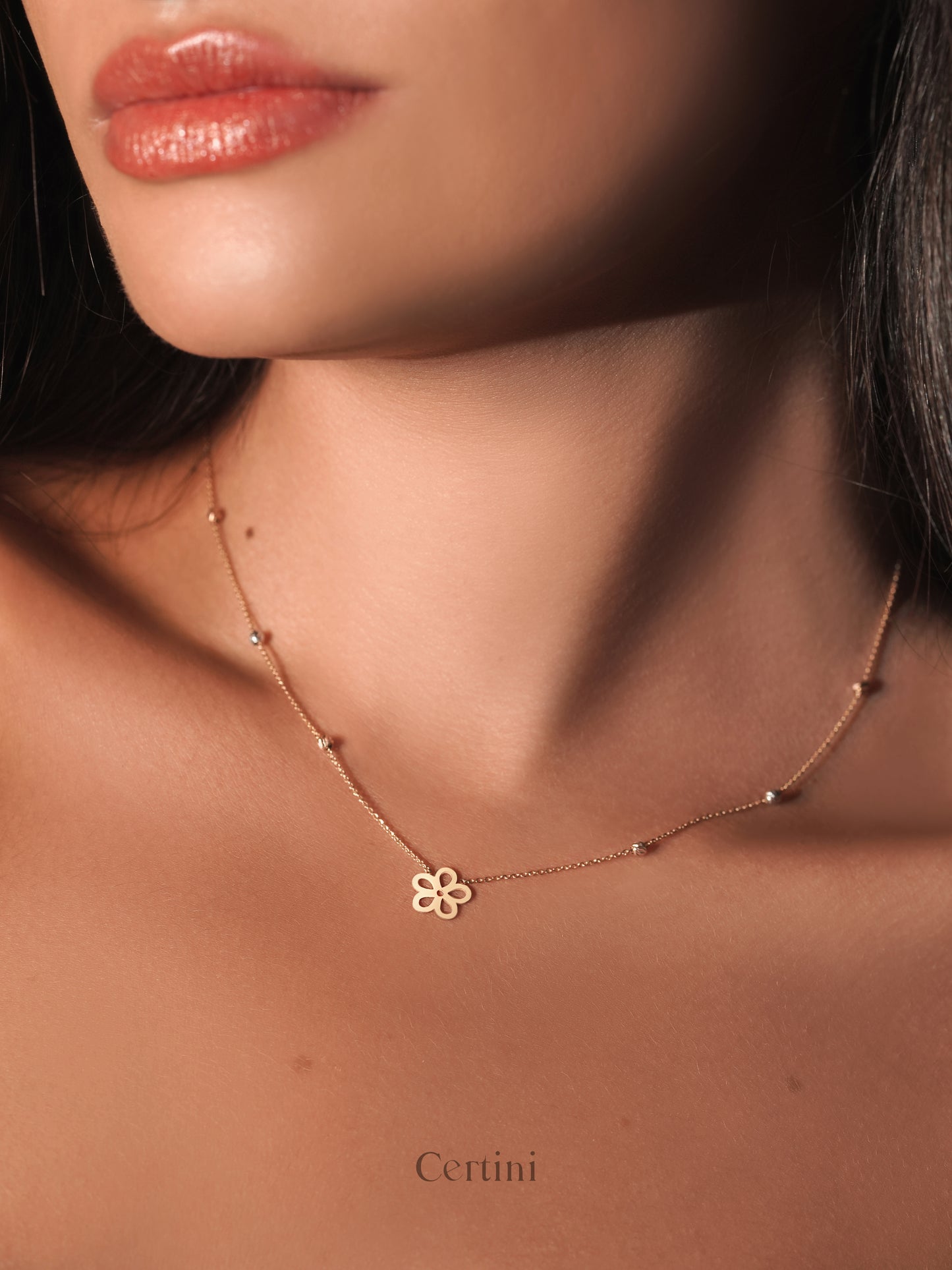 18k  Persian Lotus Sphere Necklace