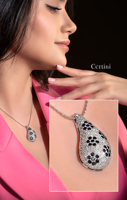 18K Handmade Natural Diamond Pendant